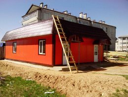 Магазин  в селе Айкино из сэндвич-панелей, построенная компанией Альянс - Магазин  в селе Айкино, с.Айкино, республика Коми