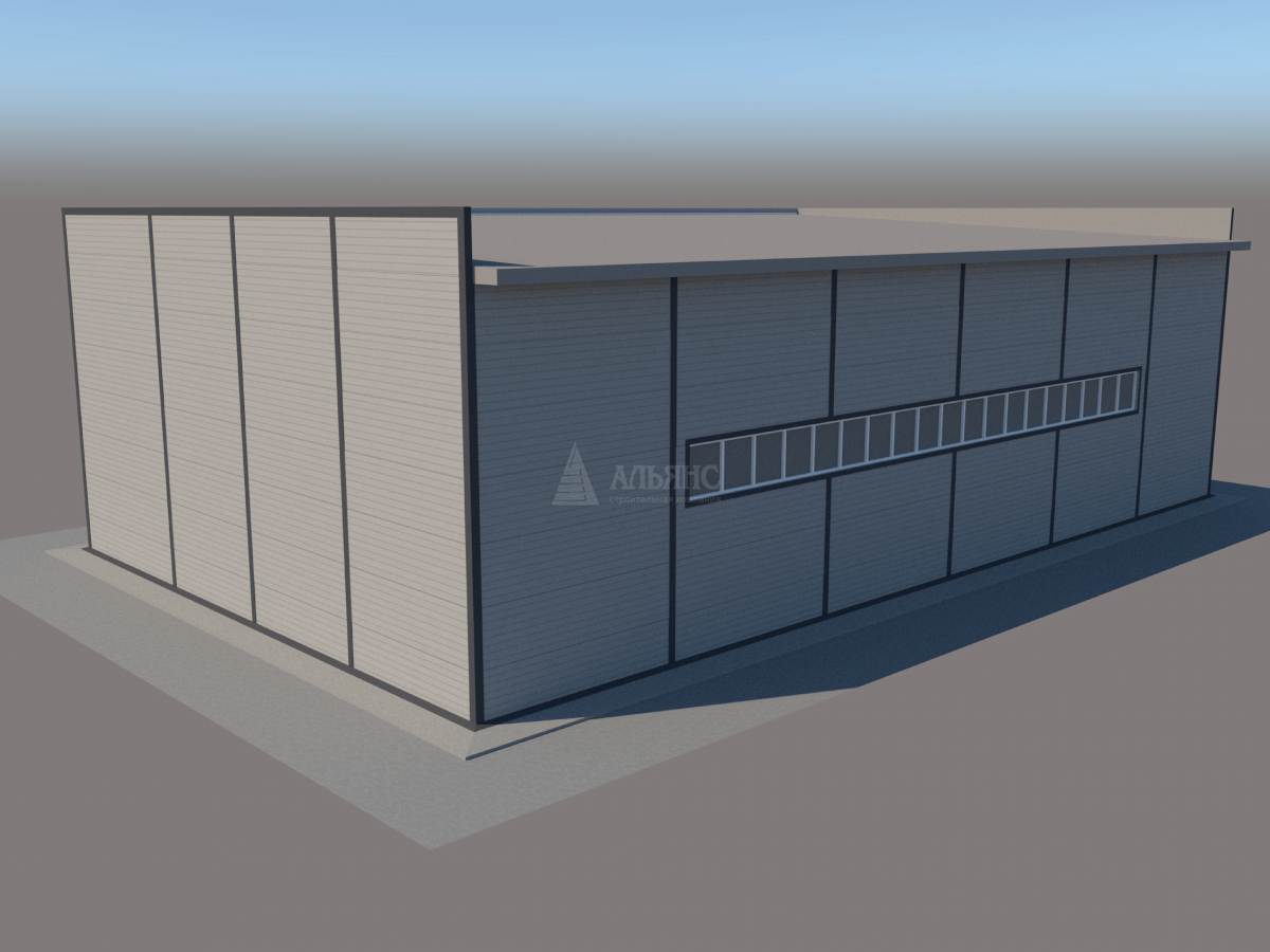 3D визуализация СТО из сэндвич-панелей - фото 8